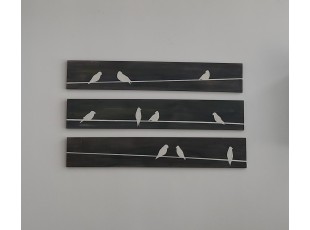 BIRDS PAINTING 3 PIECES