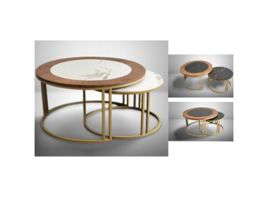 RIVIERA 2 COFFEE TABLES (LK)